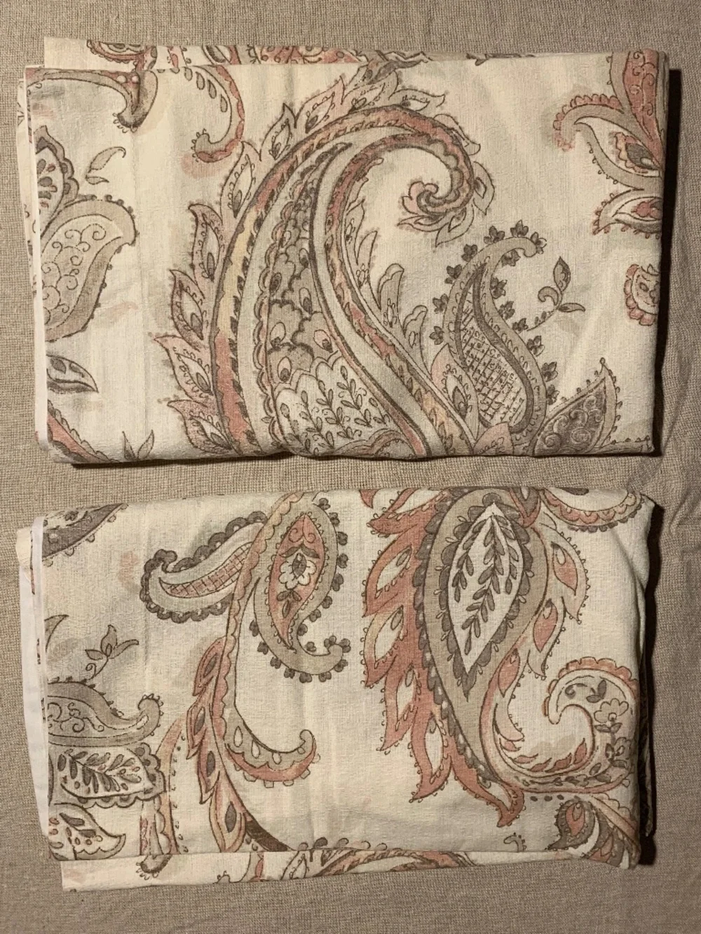 Wamsutta Paisley Euro Cotton Pillow Sham Set – Pair (2) – NWOT